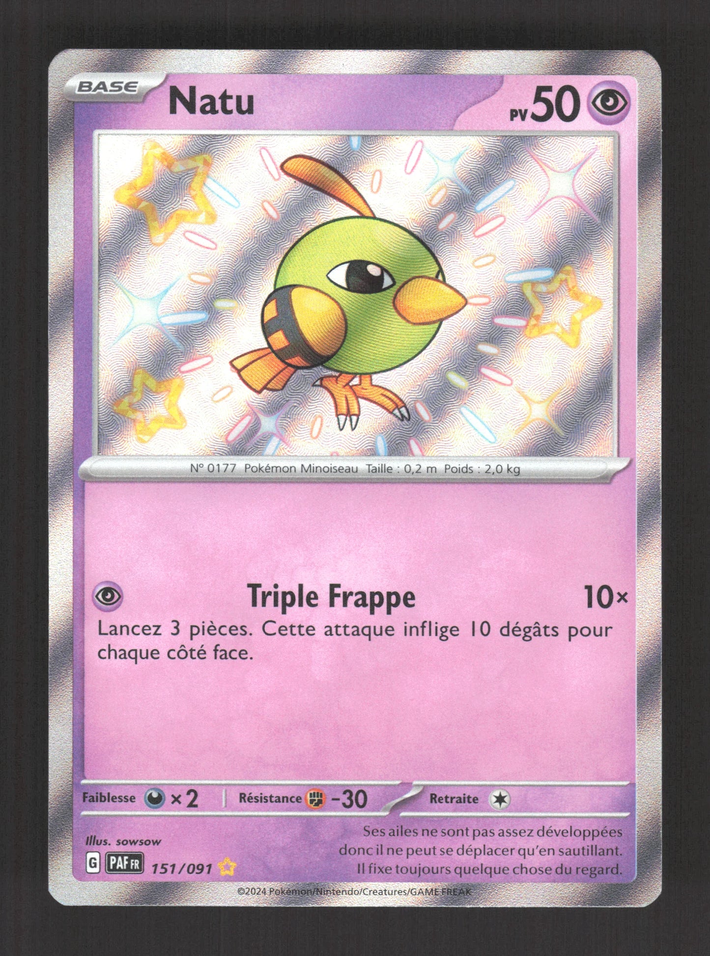 151/091 Natu SHINY - Destinées de Paldea