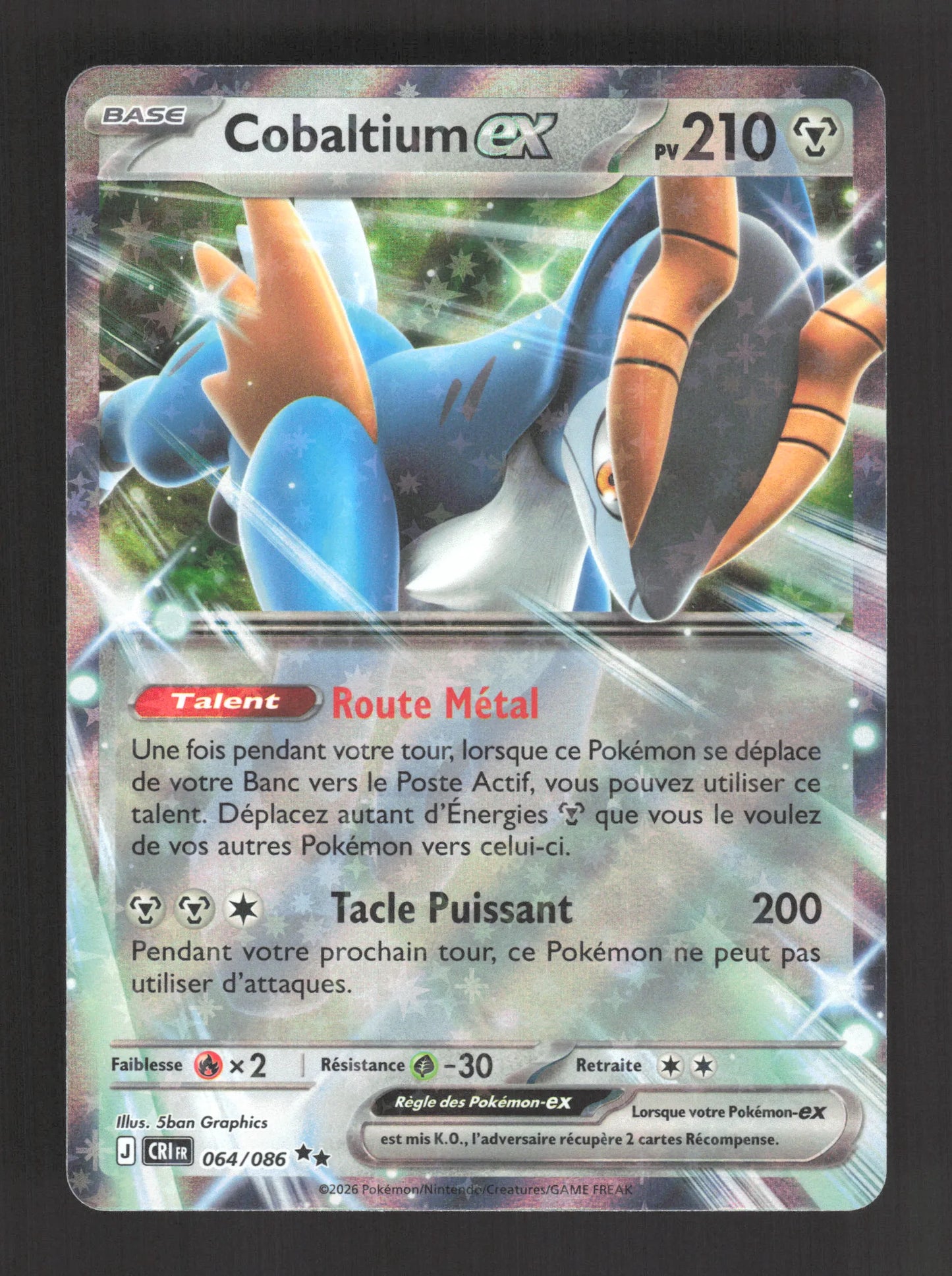 064/086 Cobaltium EX - Chaos Ascendant