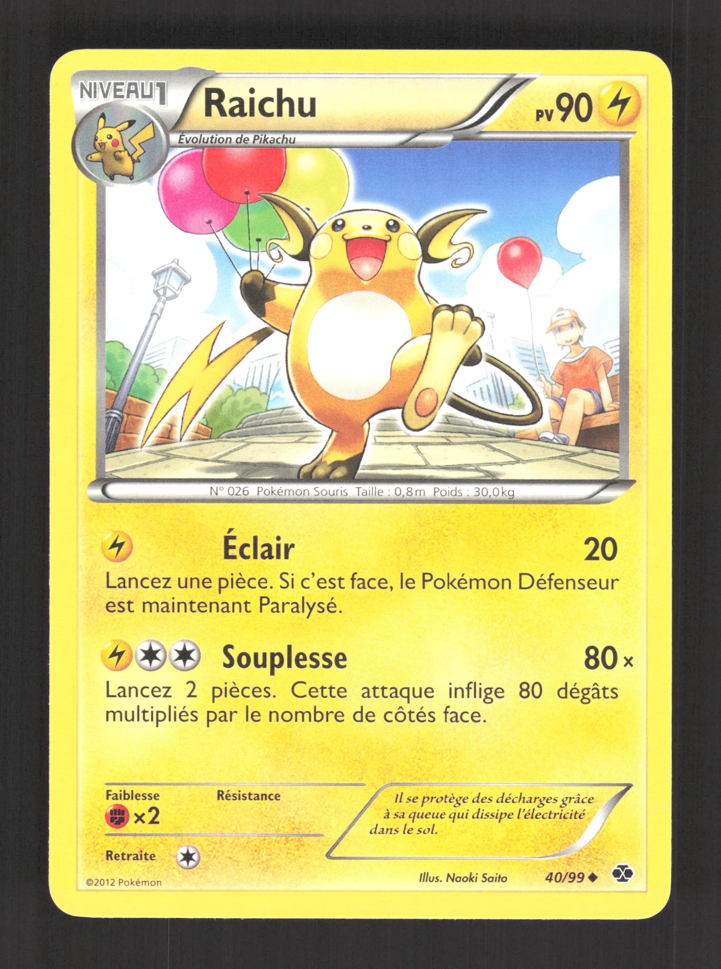 40/99 Raichu UNCO - Destinées Futures