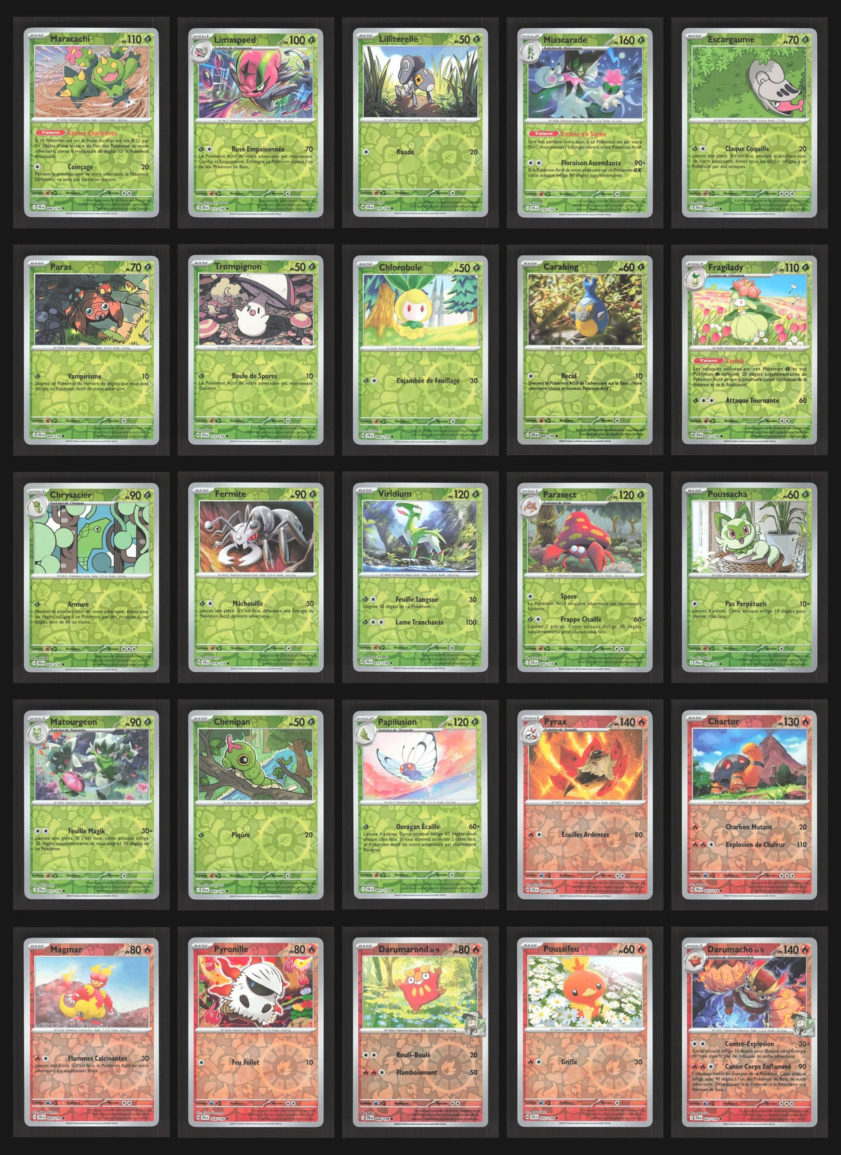 Lot de 137 Reverse EV9 (sans doublon)