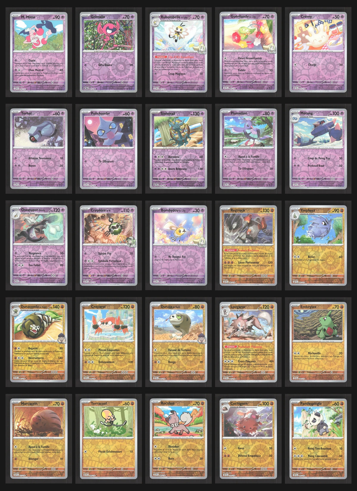 Lot de 137 Reverse EV9 (sans doublon)