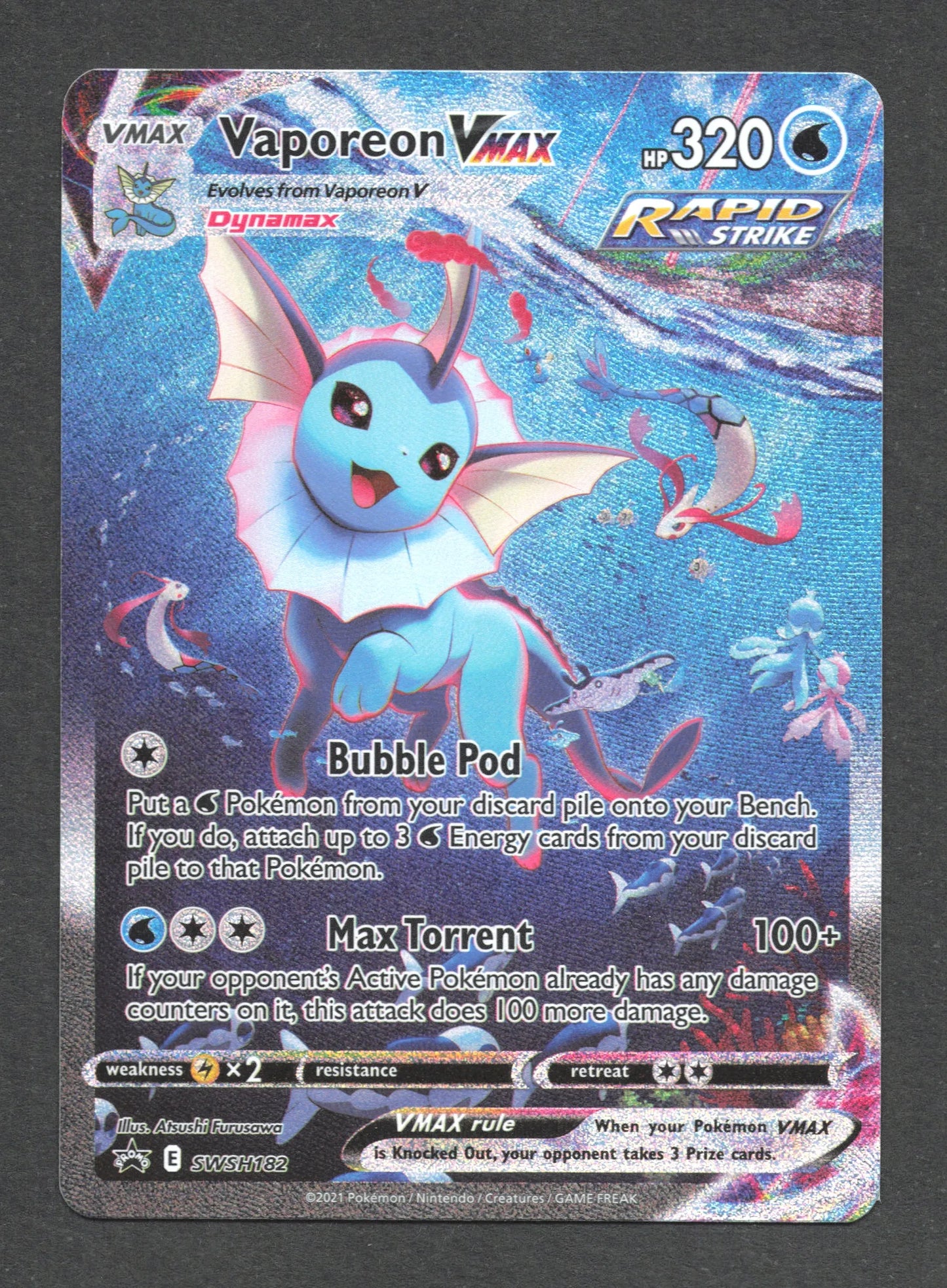 SWSH182 Vaporeon VMAX - Anglais