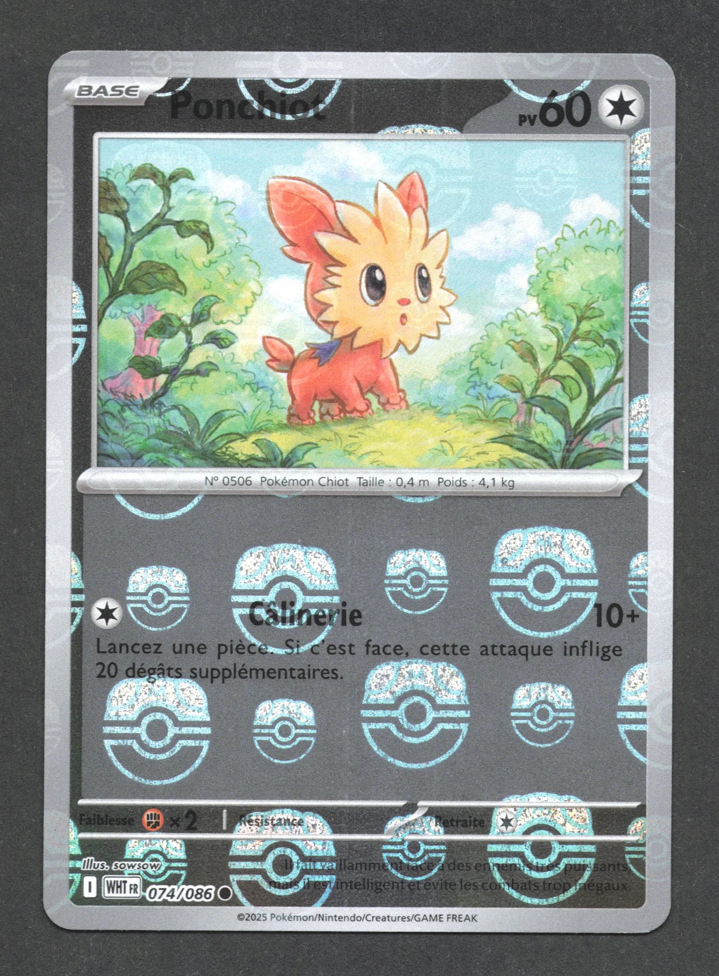 074/086 Ponchiot MASTERBALL - Flamme Blanche - Masterball