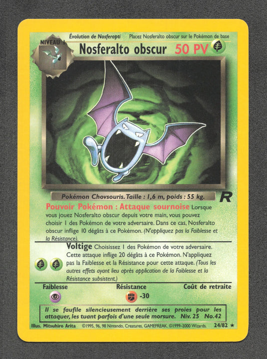 24/82 Nosferalto Obscur RARE - Team Rocket