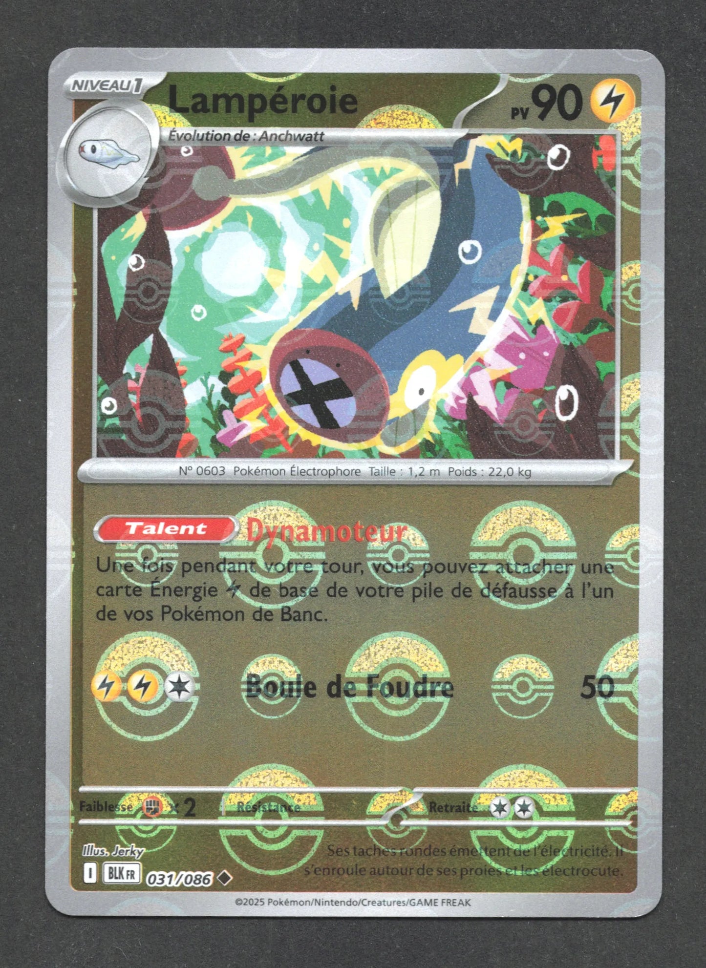 031/086 Lamperoie POKEBALL - Foudre Noire - Pokeball