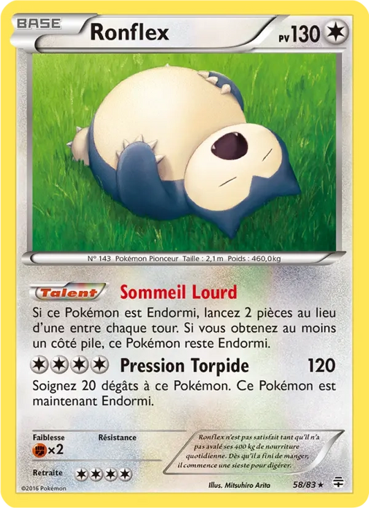 58/83 Ronflex RARE - Générations