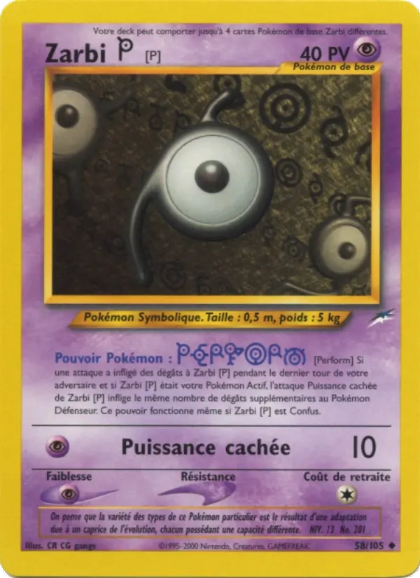 58/105 Zarbi UNCO - Neo Destiny