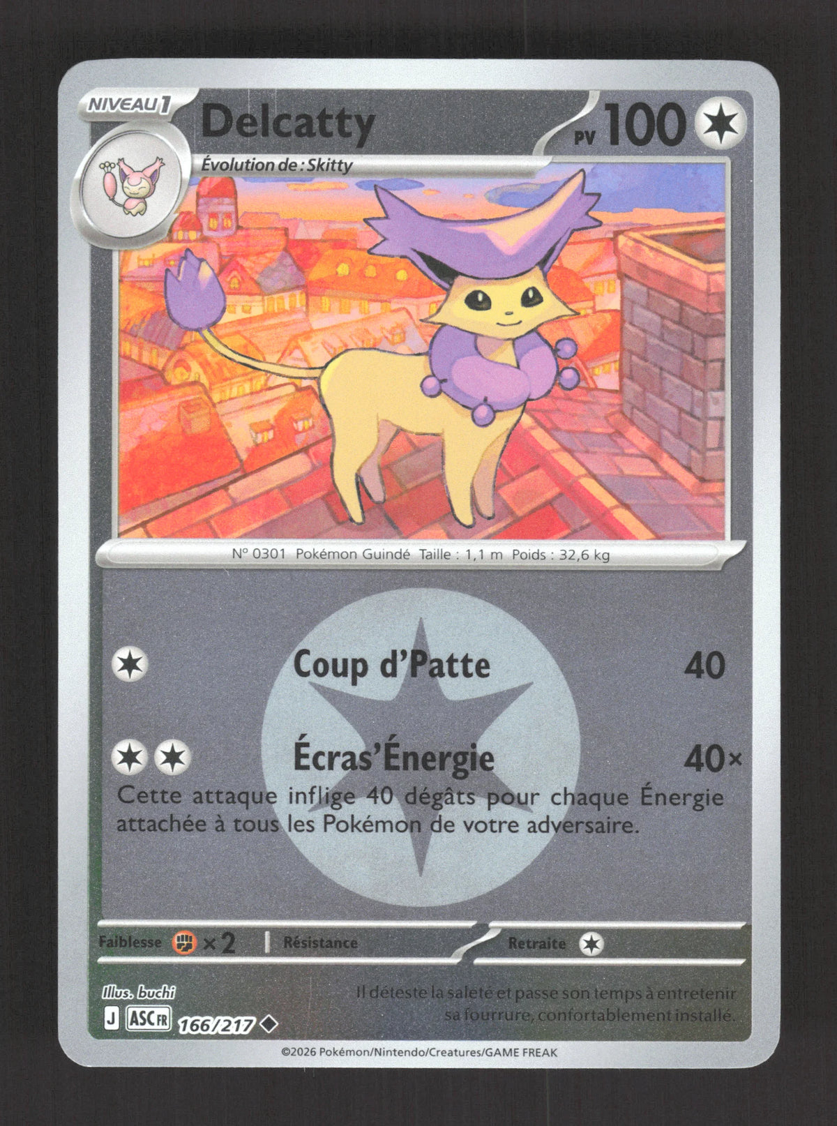 166/217 Delcatty REVERSE ENERGIE - Héros Transcendants