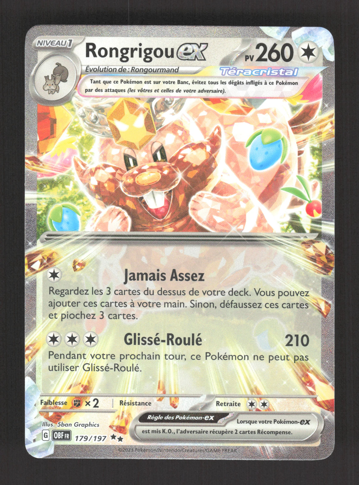 179/197 Rongrigou EX - Flammes Obsidiennes