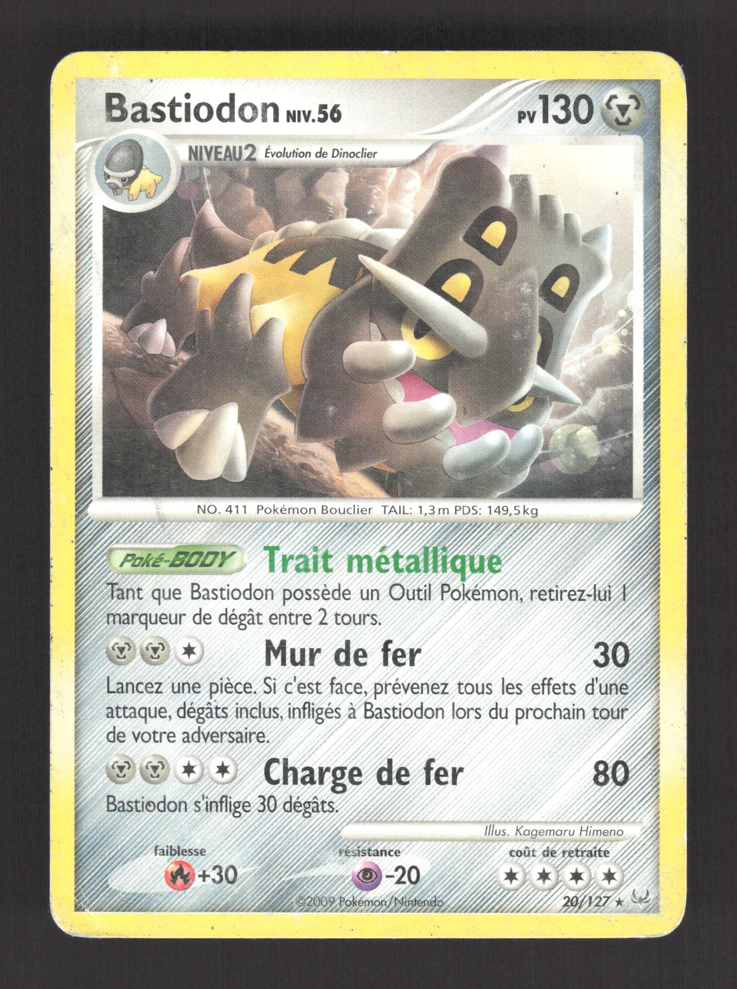 20/127 Bastiodon RARE - Platine