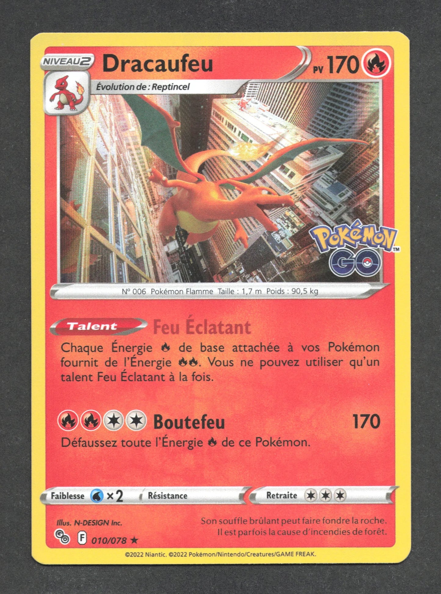 010/078 Dracaufeu HOLO - Pokémon GO