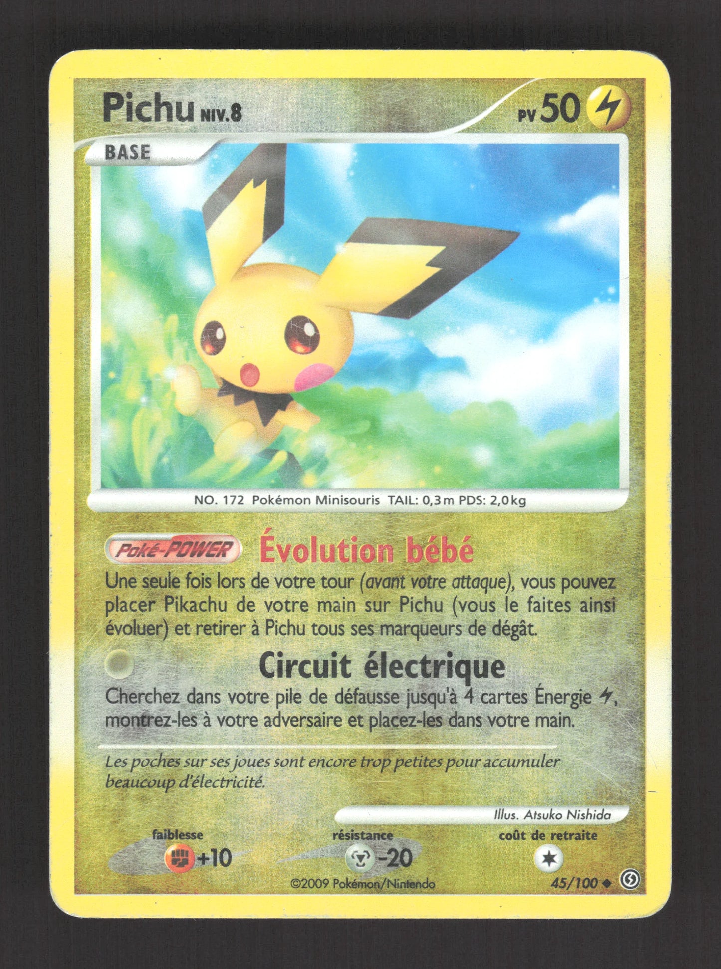 45/100 Pichu REVERSE - Tempête