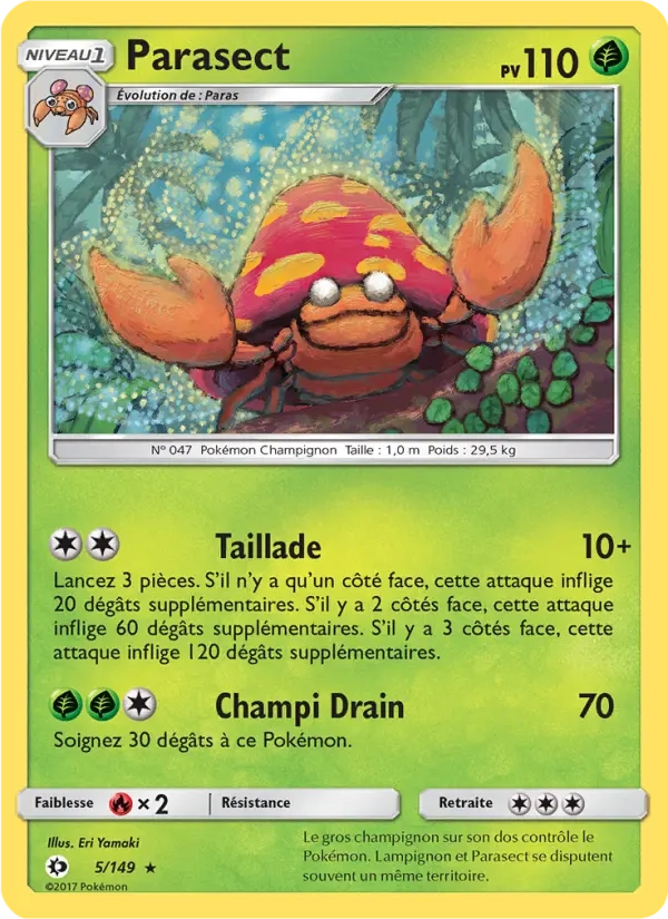5/149 Parasect REVERSE - Soleil et Lune