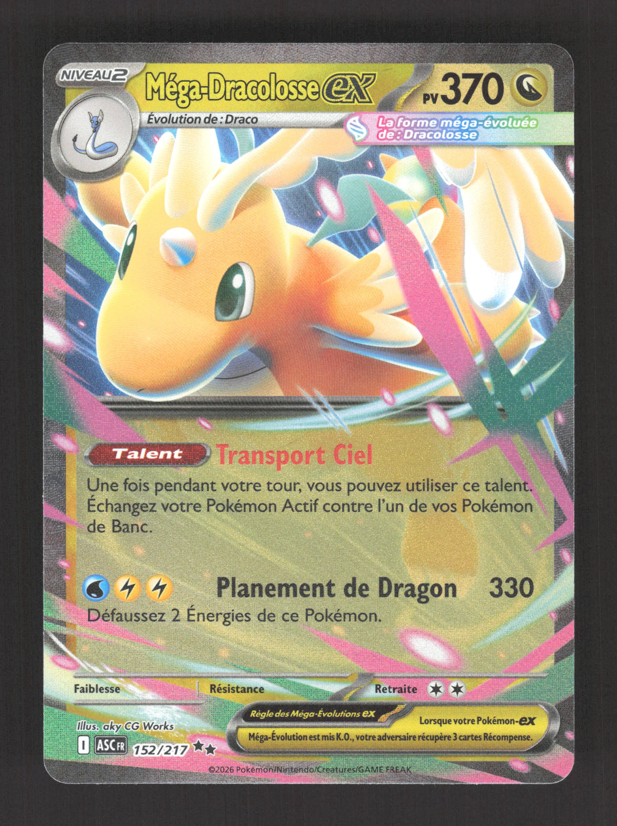 152/217 Mega Dracolosse EX - Héros Transcendants