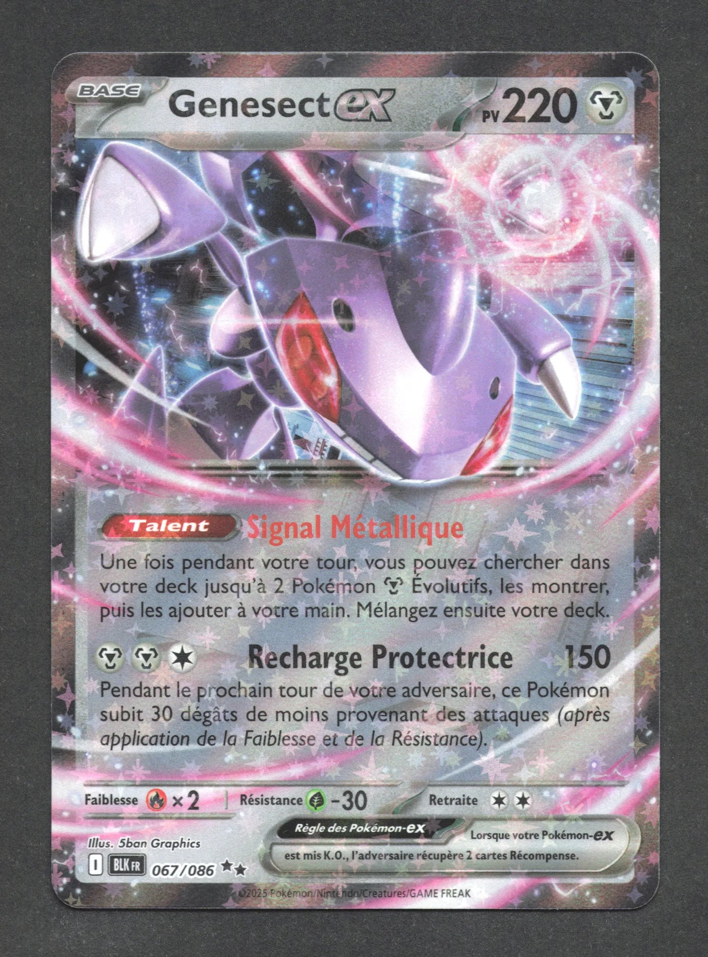 067/086 Genesect EX - Foudre Noire