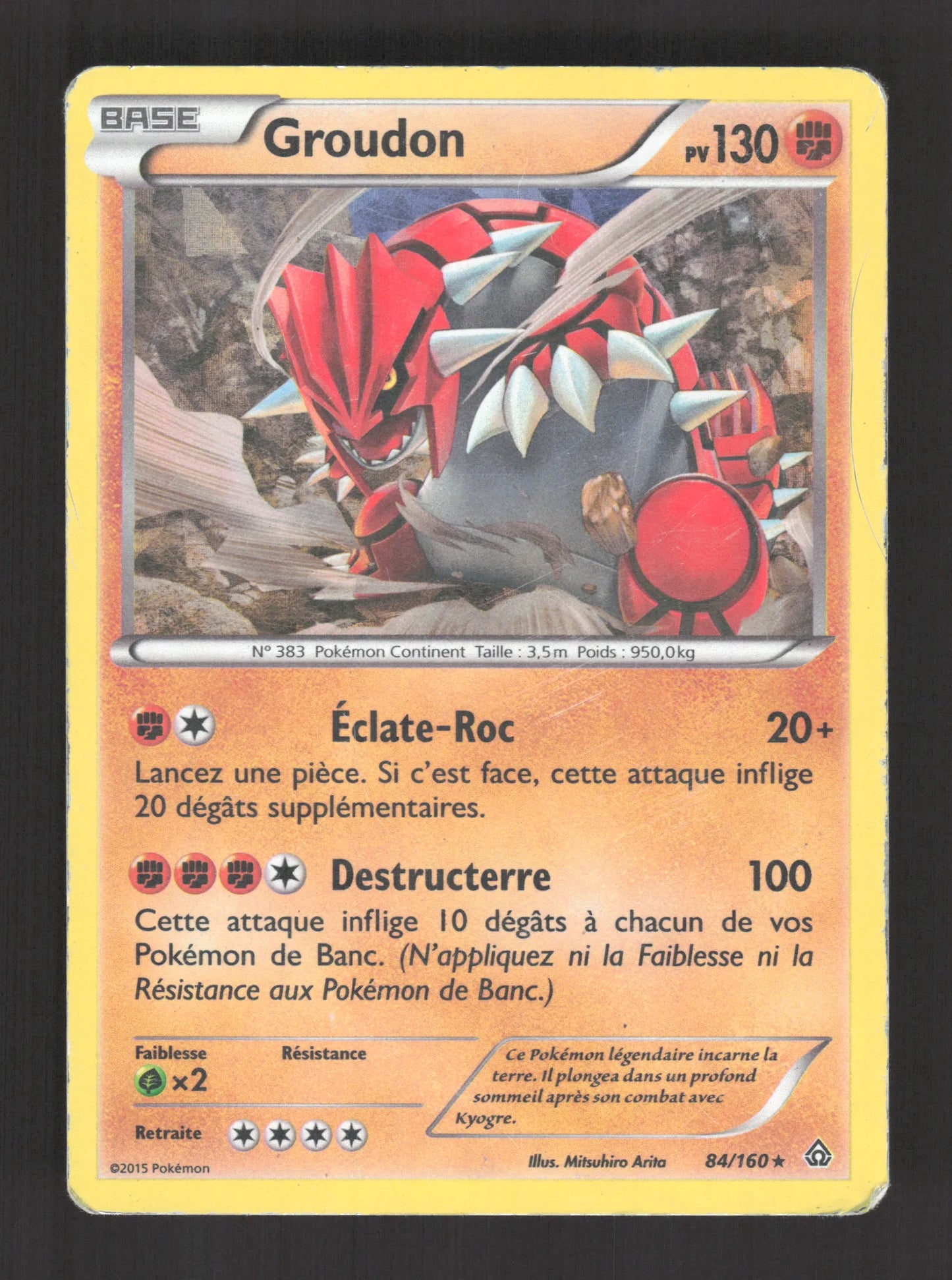 84/160 Groudon HOLO MOSAIQUE - Primo-Choc