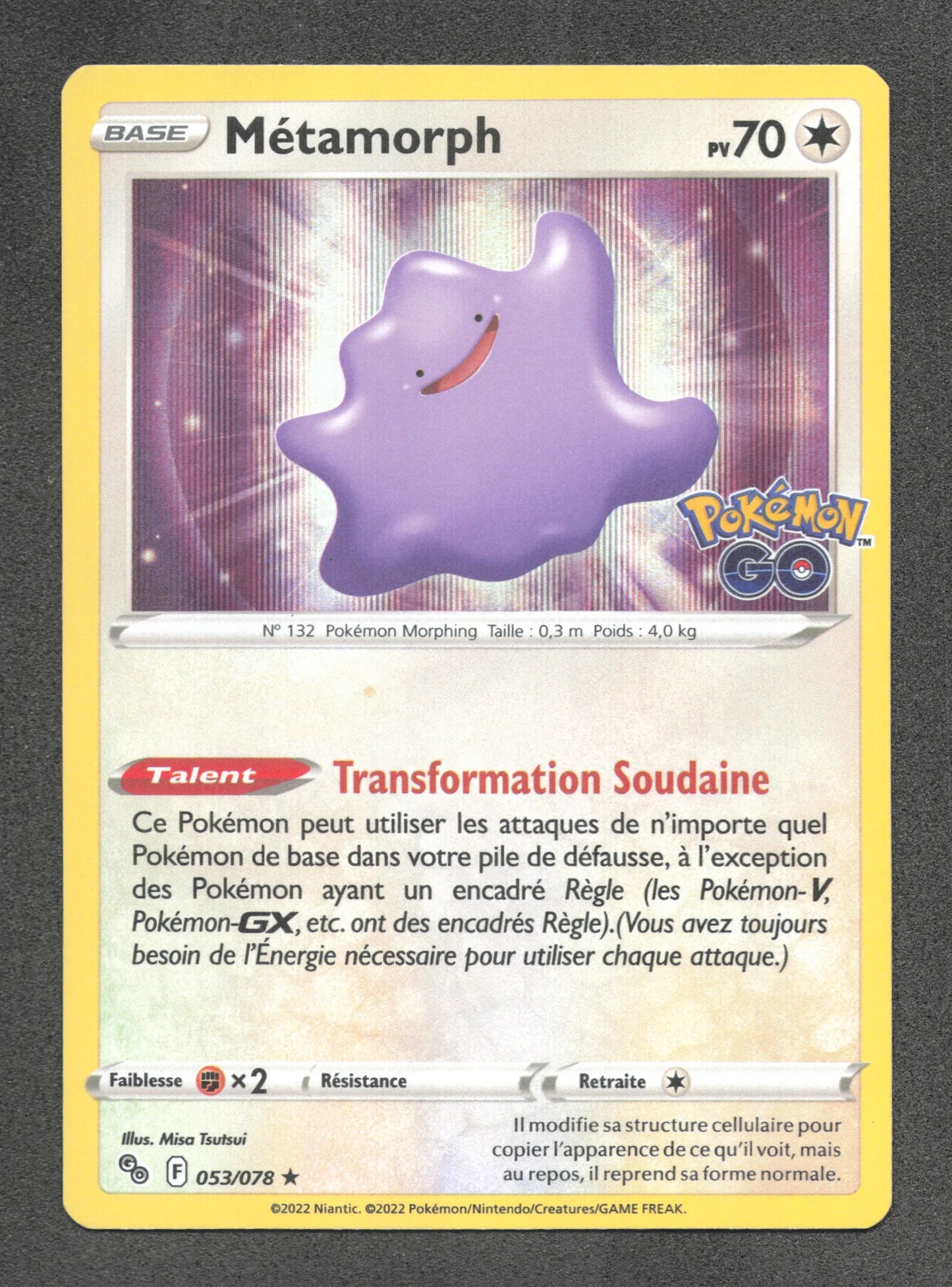 053/078 Metamorph HOLO - Pokémon GO