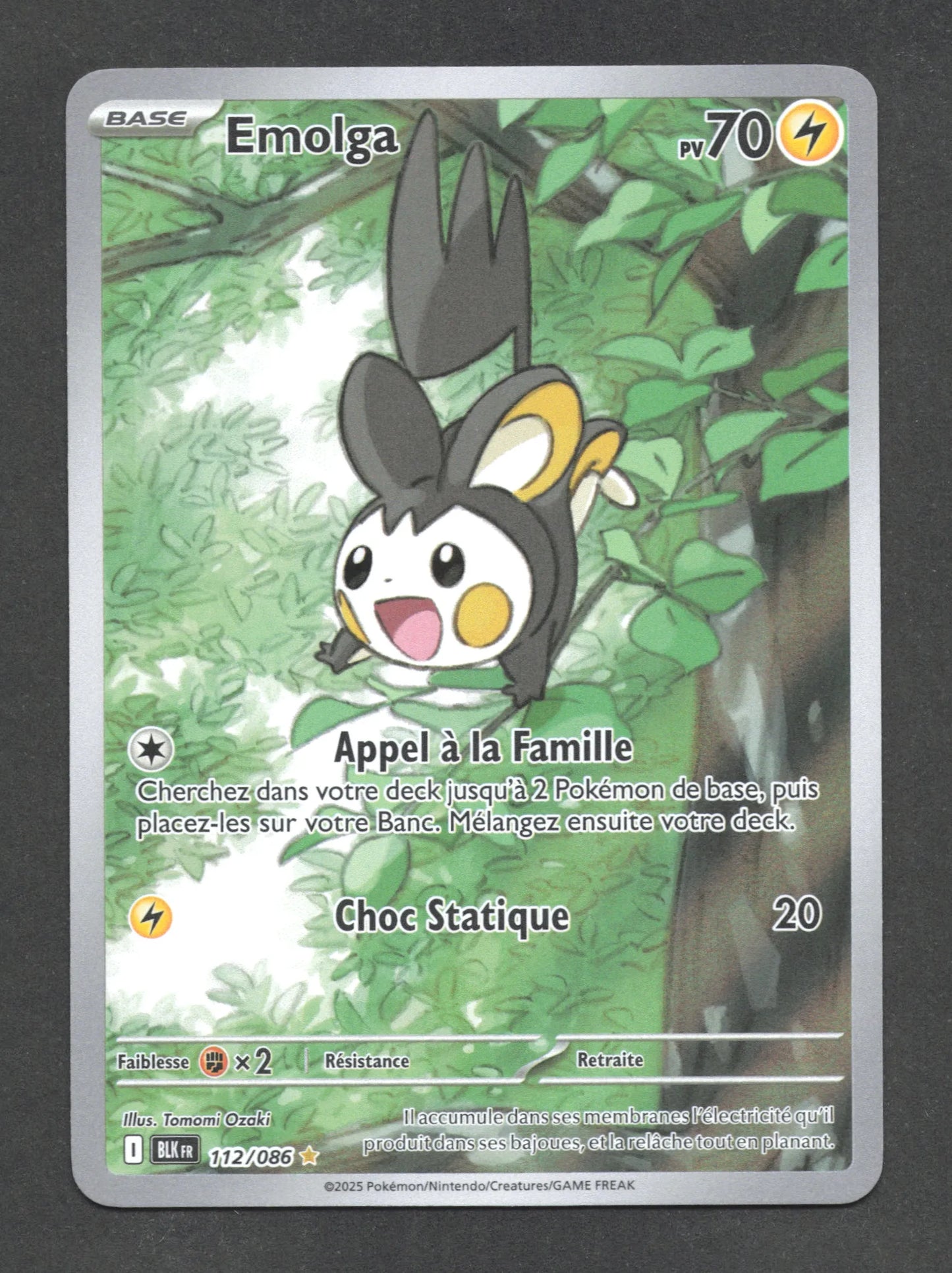 112/086 Emolga AR - Foudre Noire