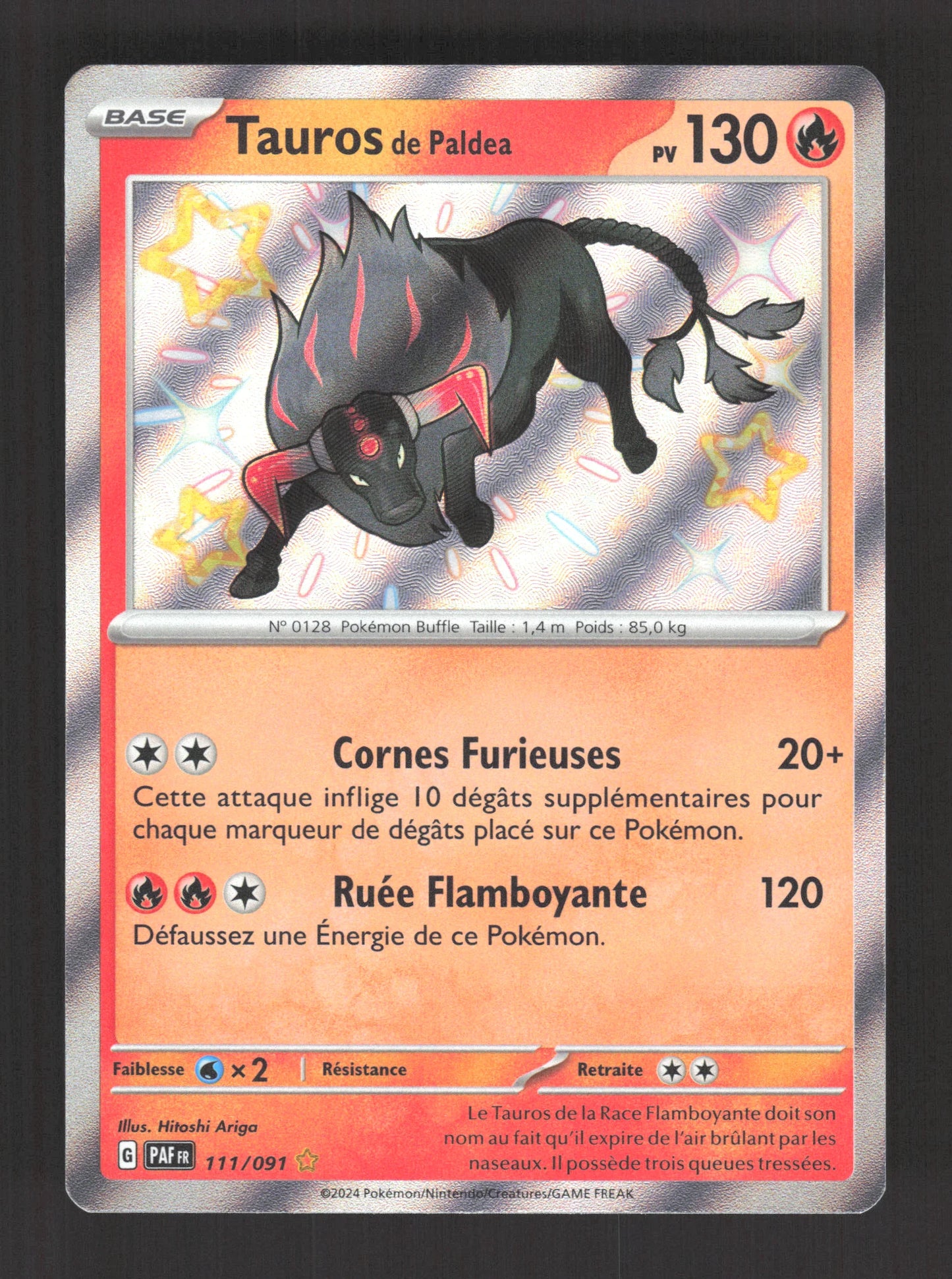 111/091 Tauros SHINY - Destinées de Paldea