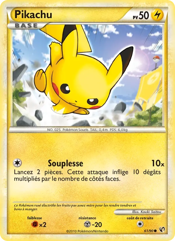 61/90 Pikachu CO - Indomptable
