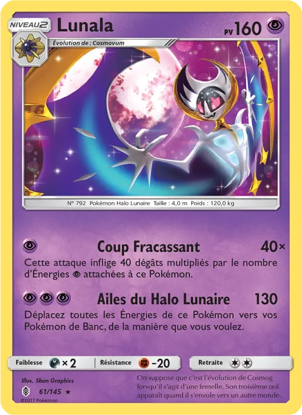 61/145 Lunala HOLO MOSAIQUE - Gardiens Ascendants