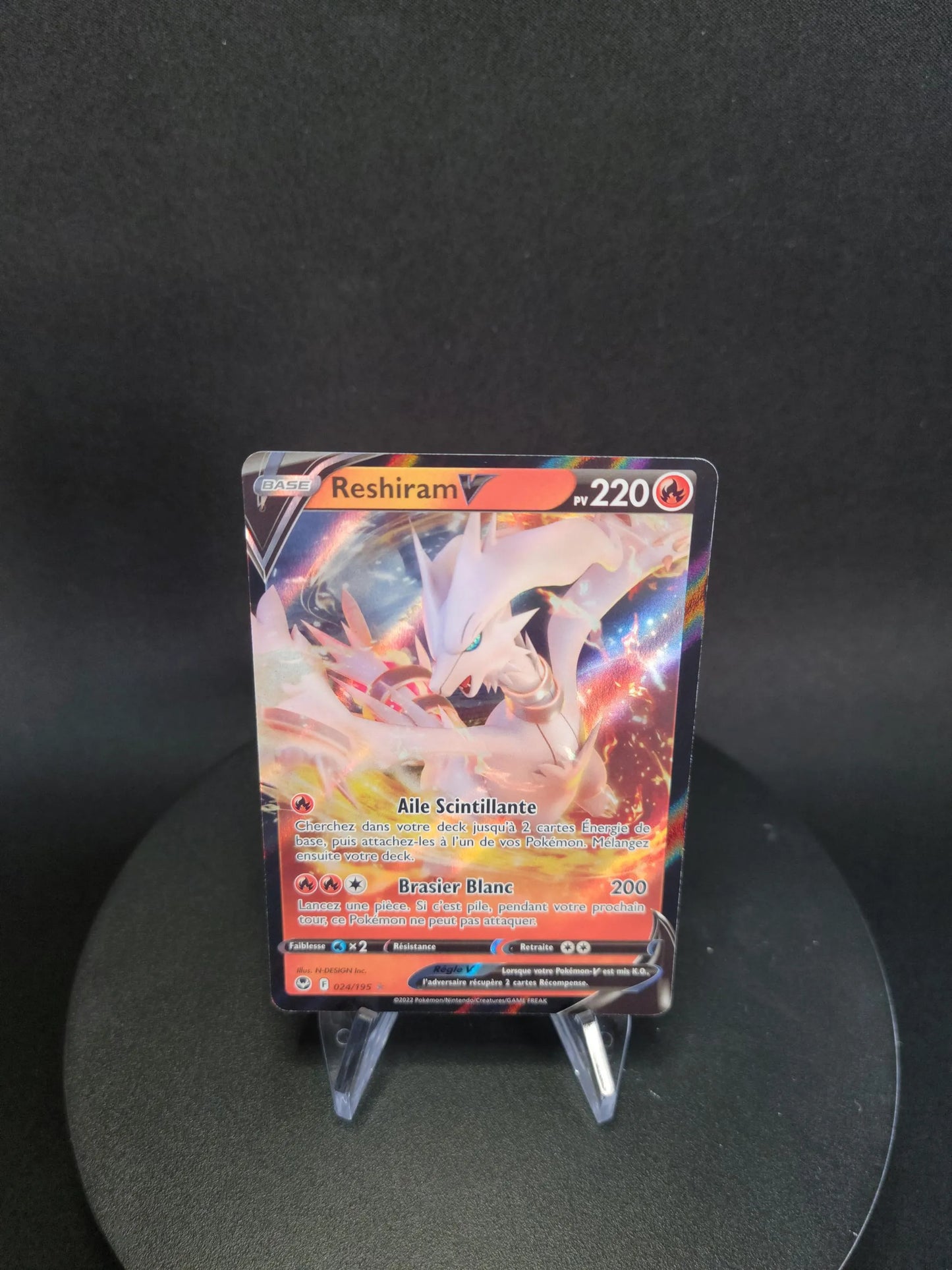 024/195 Reshiram V - Tempête Argentée
