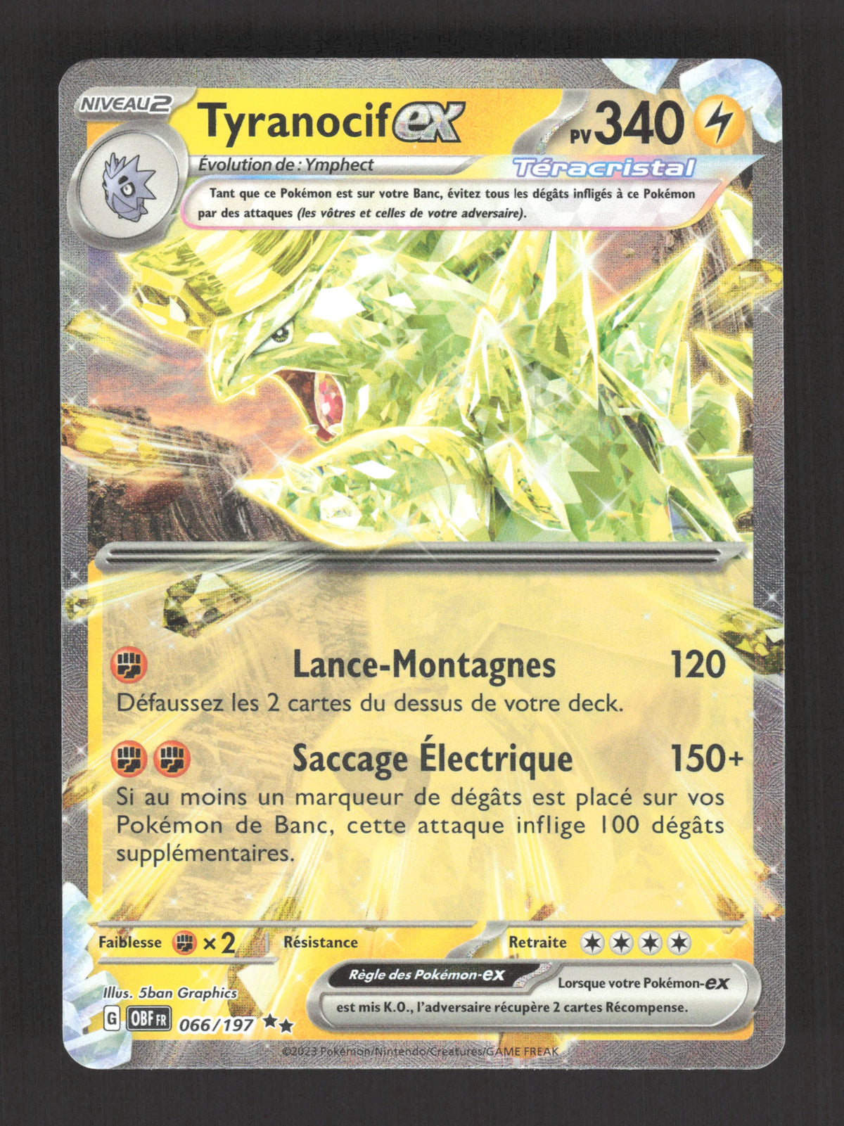 066/197 Tyranocif EX - Flammes Obsidiennes