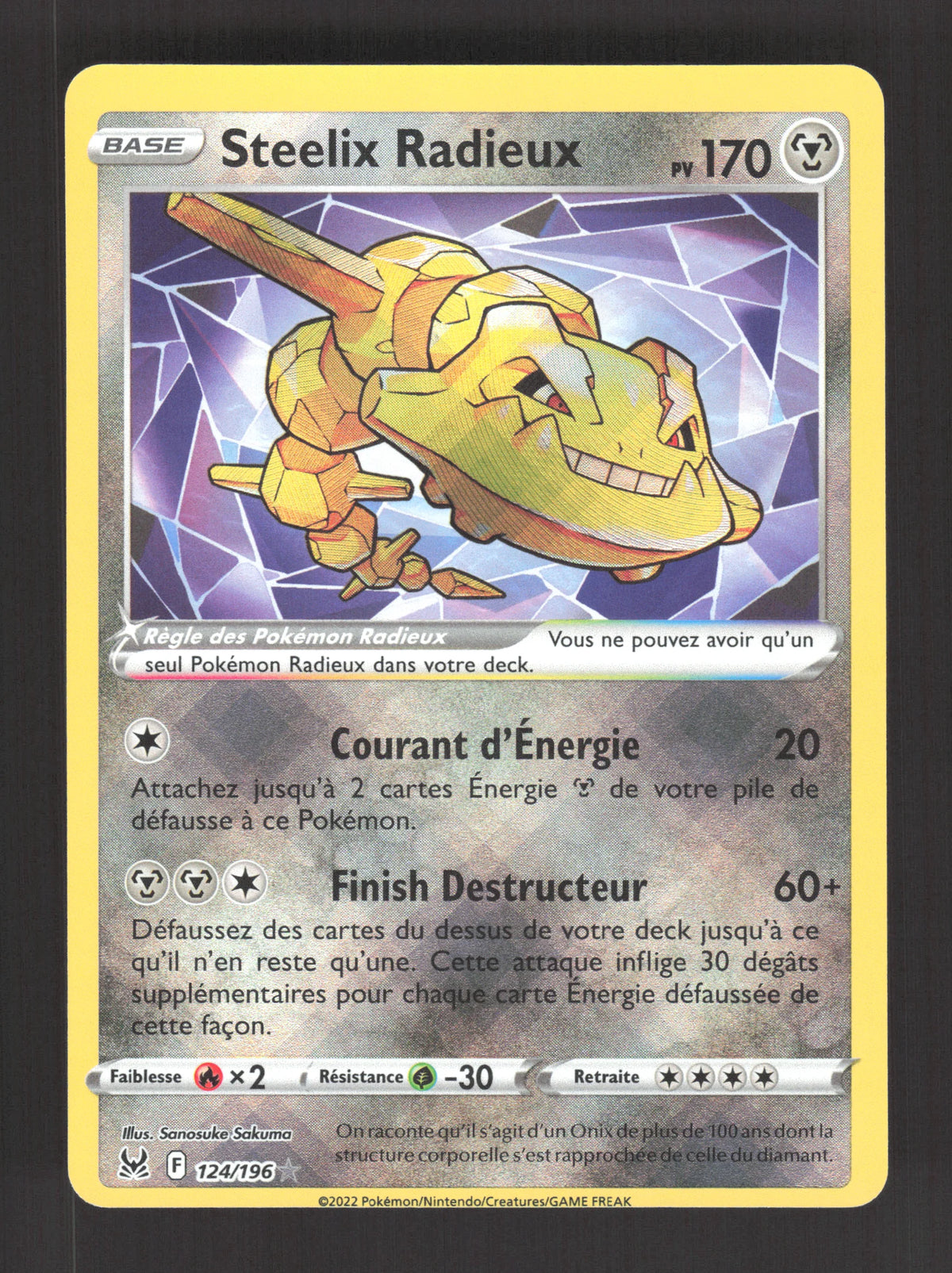 124/196 Steelix RADIEUX - Origine Perdue
