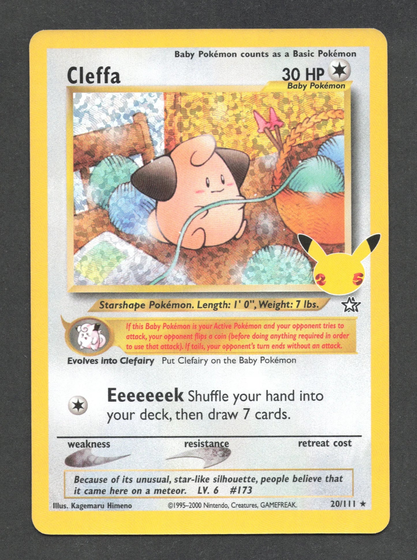 20/111 Cleffa HOLO ANGLAIS - Anglais