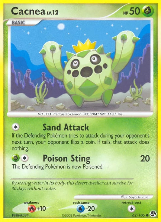 62/106 Cacnea REVERSE - Duels au Sommet