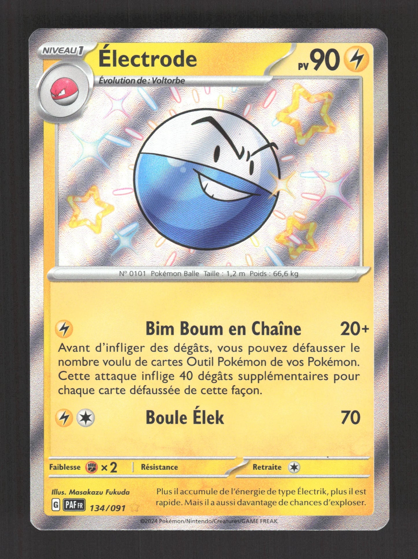 134/091 Electrode SHINY - Destinées de Paldea