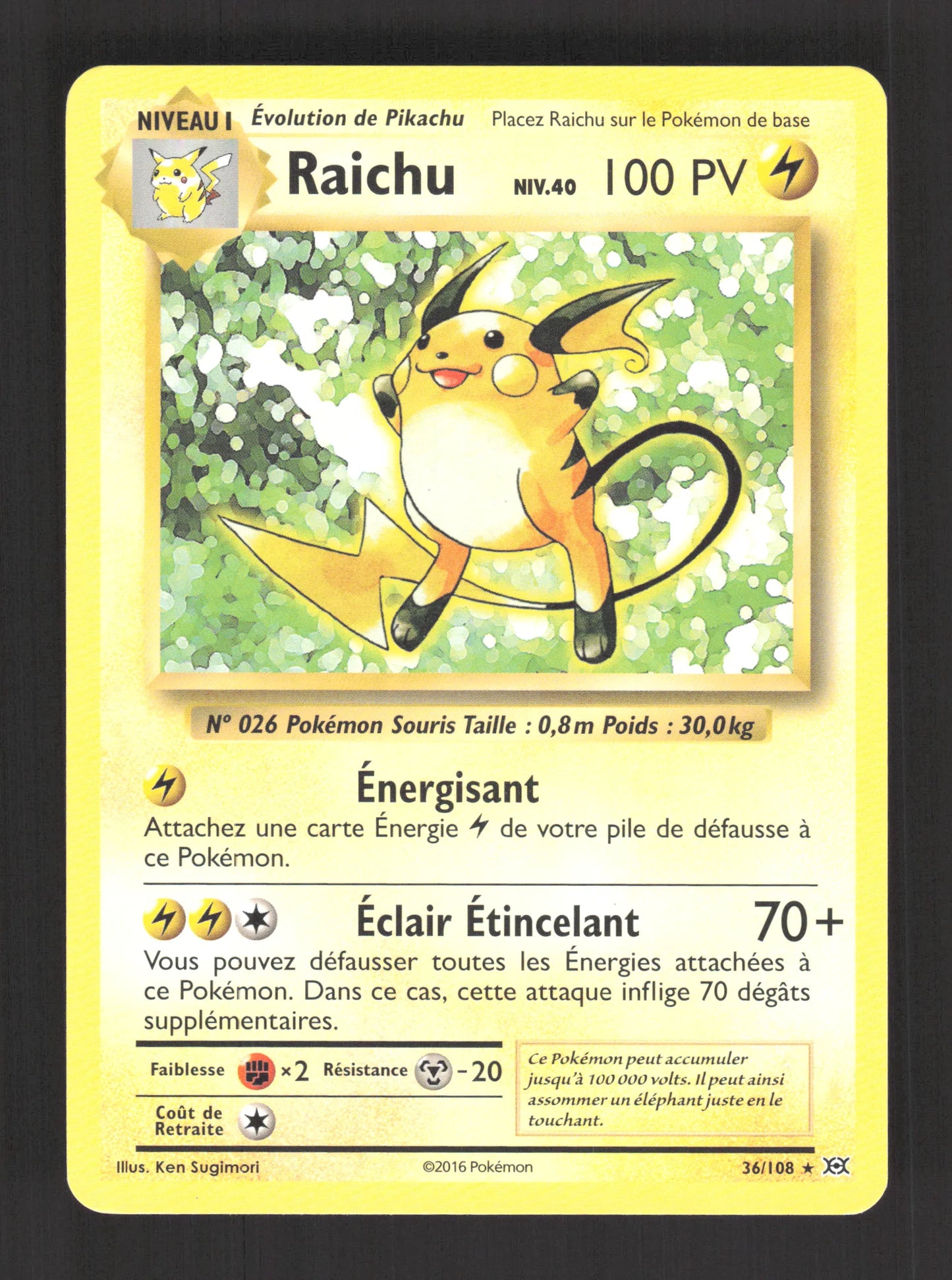 36/108 Raichu RARE - Évolutions