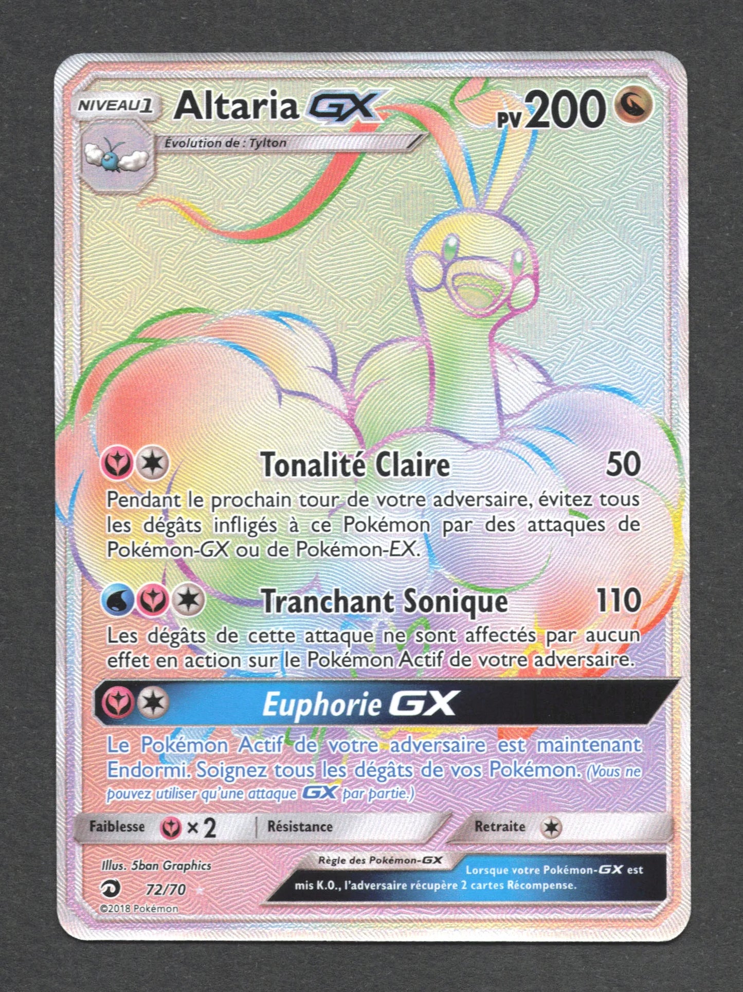 72/70 Altaria GX - Majesté des Dragons