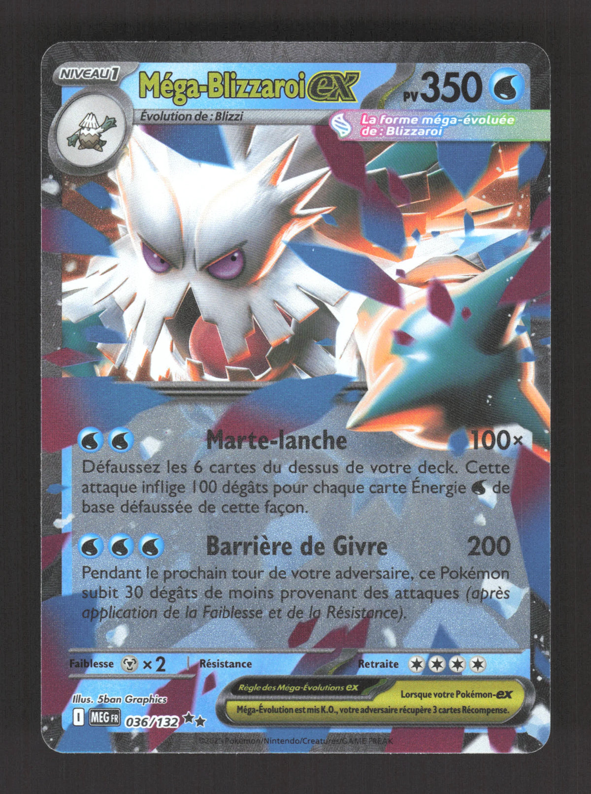 036/132 Mega Blizzaroi EX - Méga-Évolution