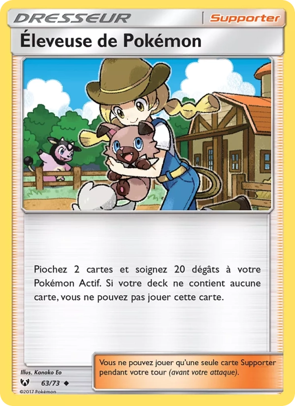 63/73 Eleveuse de Pokemon REVERSE - Légendes Brillantes