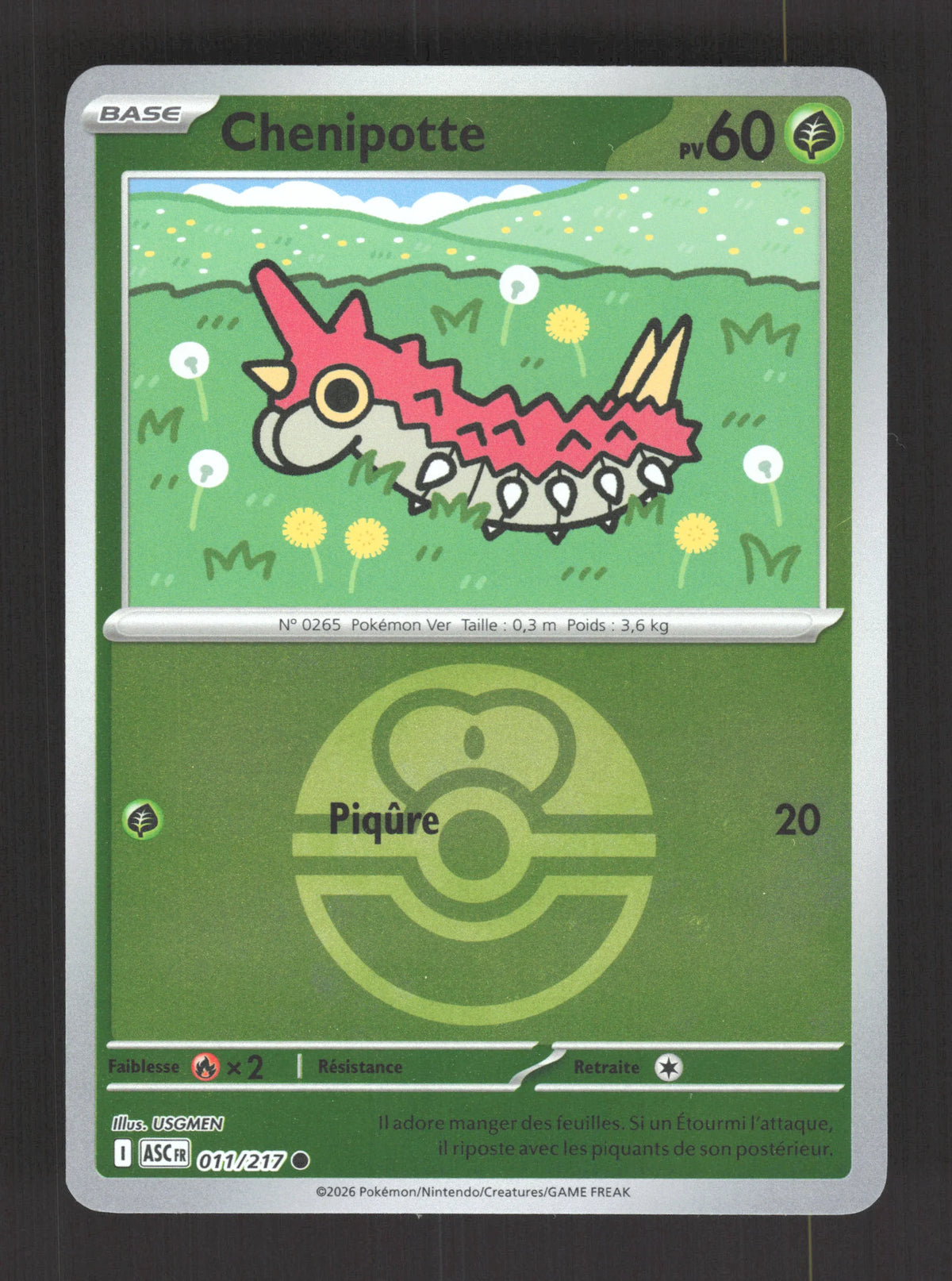 011/217 Chenipotte POKEBALL - Héros Transcendants