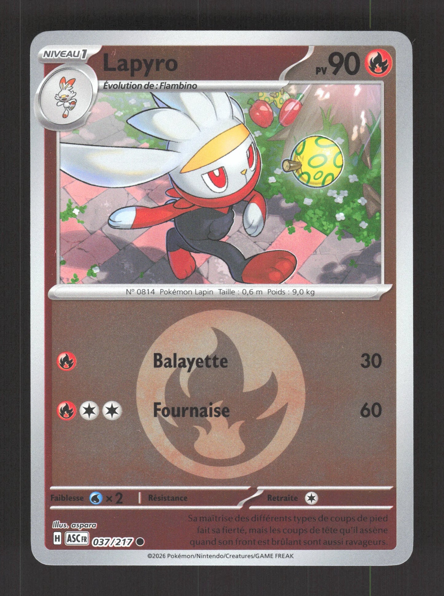 037/217 Lapyro REVERSE ENERGIE - Héros Transcendants