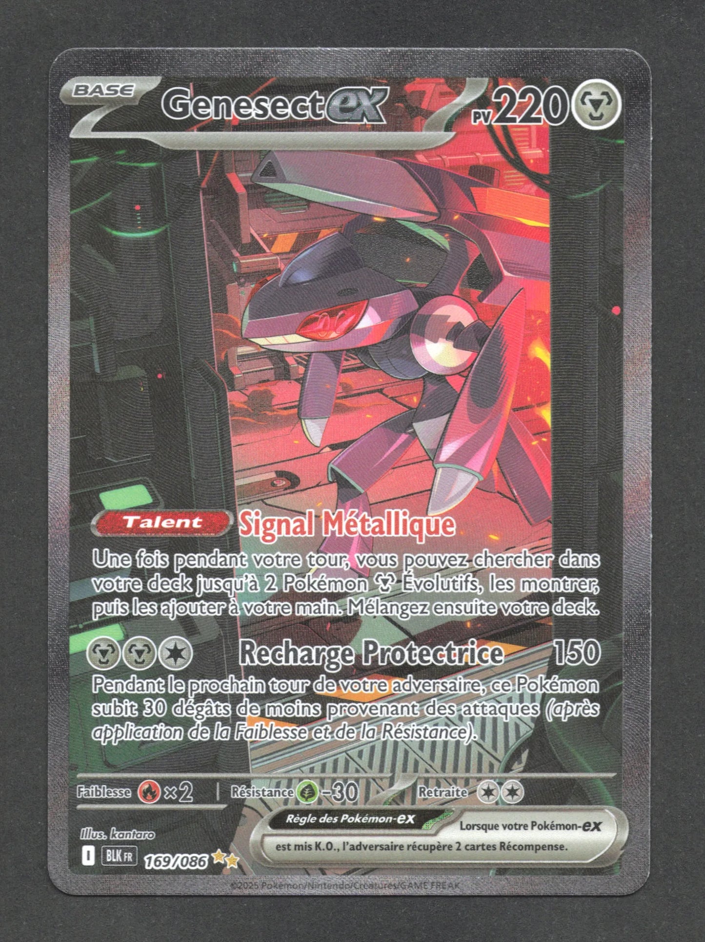 169/086 Genesect EX - Foudre Noire