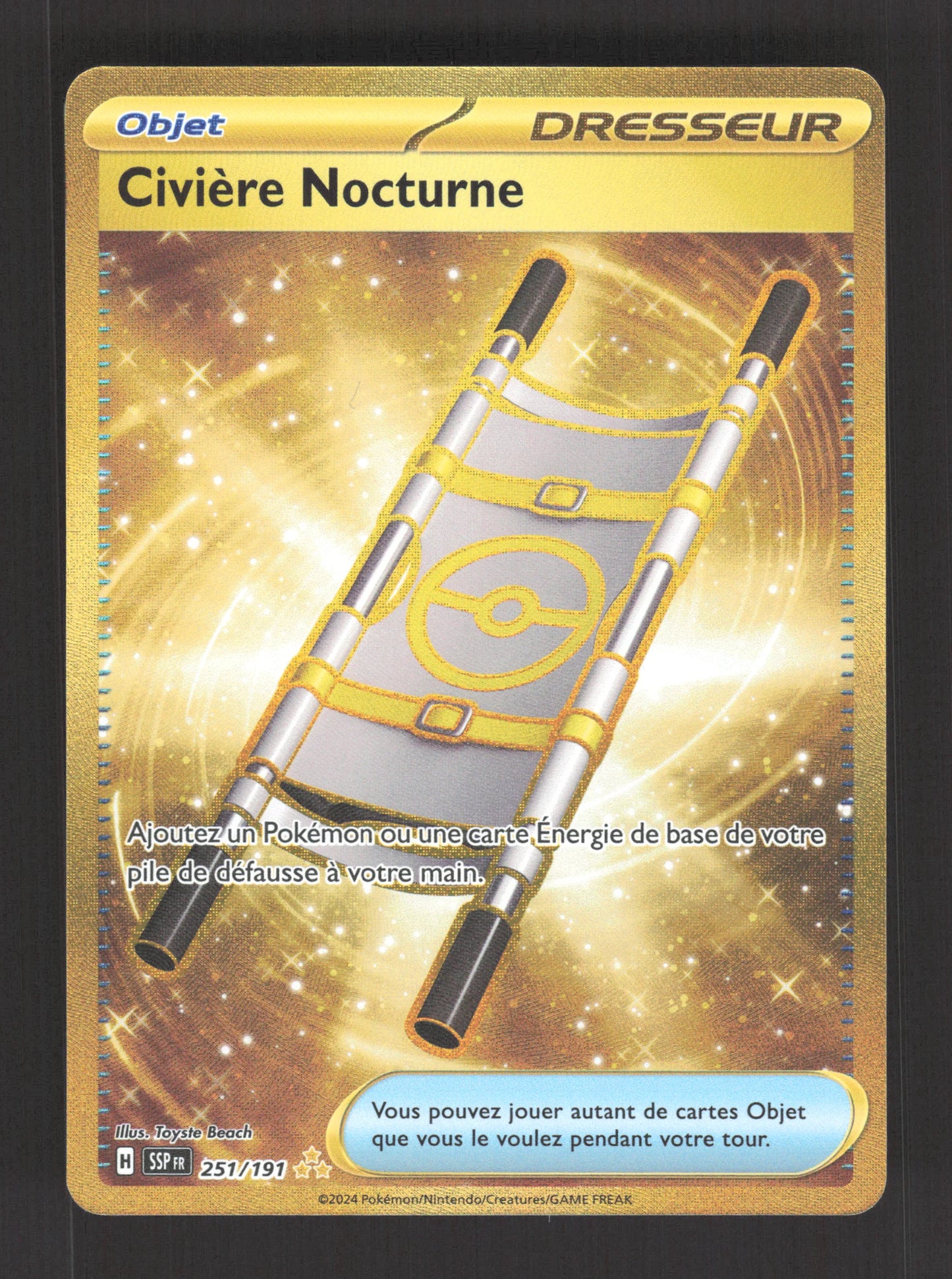 251/191 Civiere Nocturne DRESSEUR - Étincelles Déferlantes