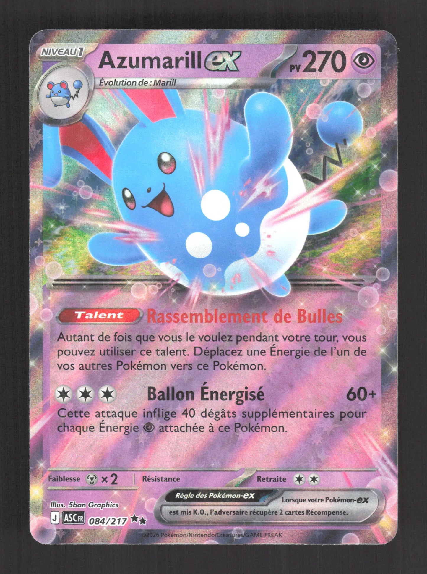 084/217 Azumarill EX - Héros Transcendants
