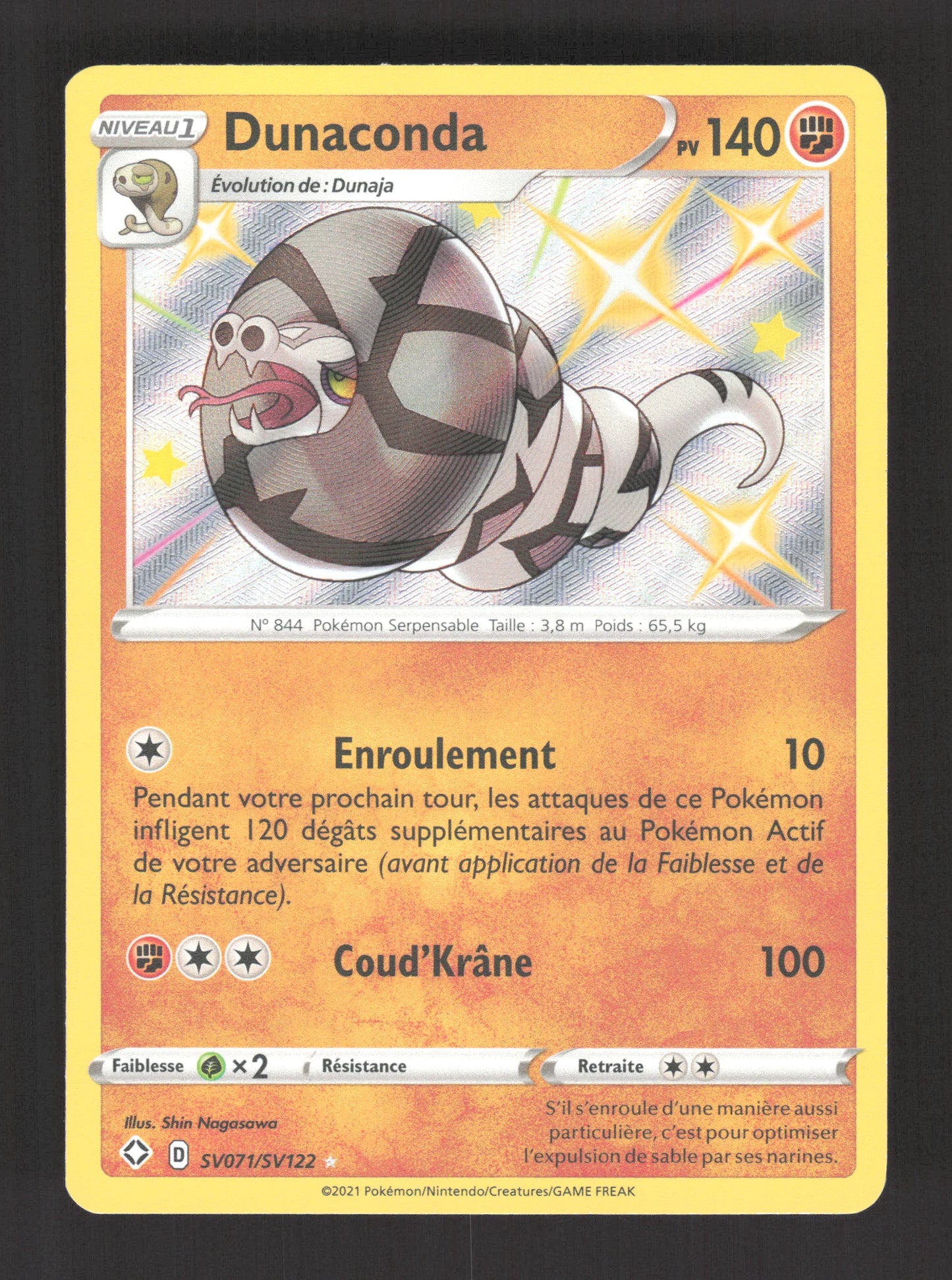 SV071/SV122 Dunaconda SHINY - Destinées Radieuses