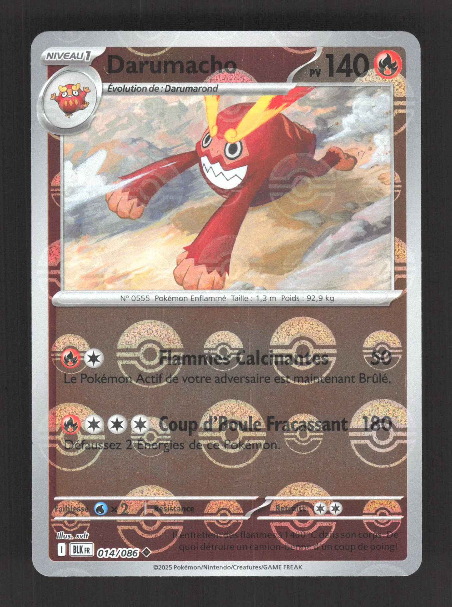 014/086 Darumacho POKEBALL - Foudre Noire