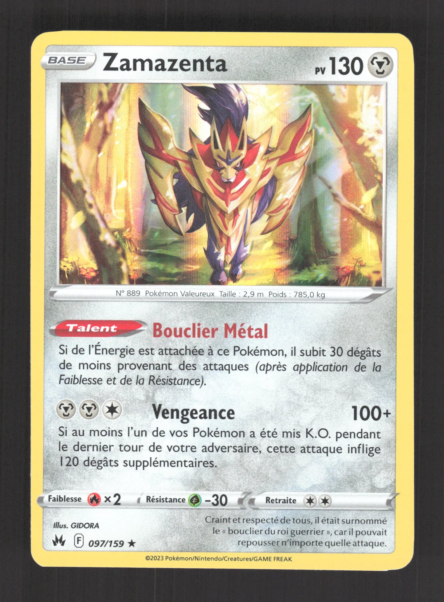 097/159 Zamazenta HOLO - Zénith Suprême