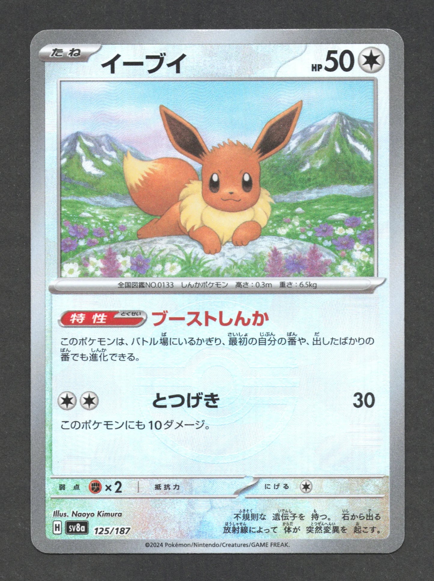 125/187 Evoli POKEBALL JP - Terastal Festival - Pokeball