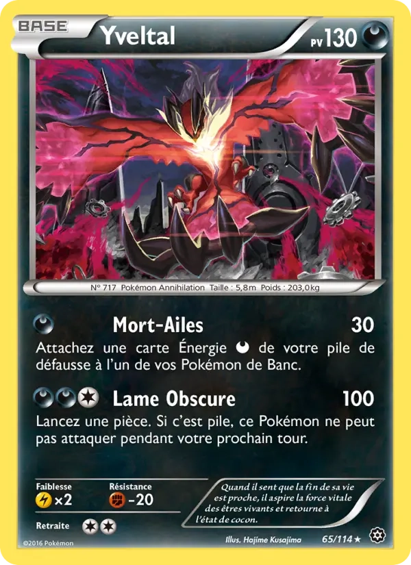 65/114 Yveltal HOLO - Offensive Vapeur