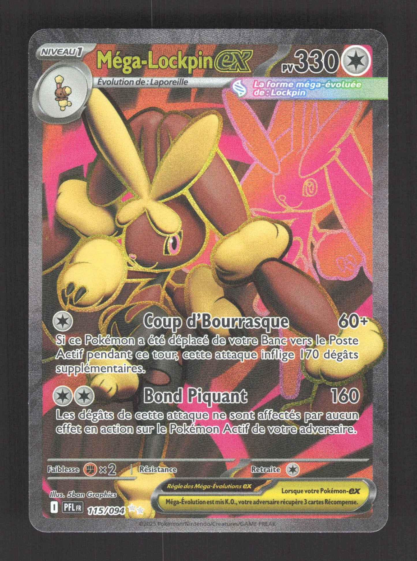 115/094 Mega Lockpin EX - Flammes Fantasmagoriques