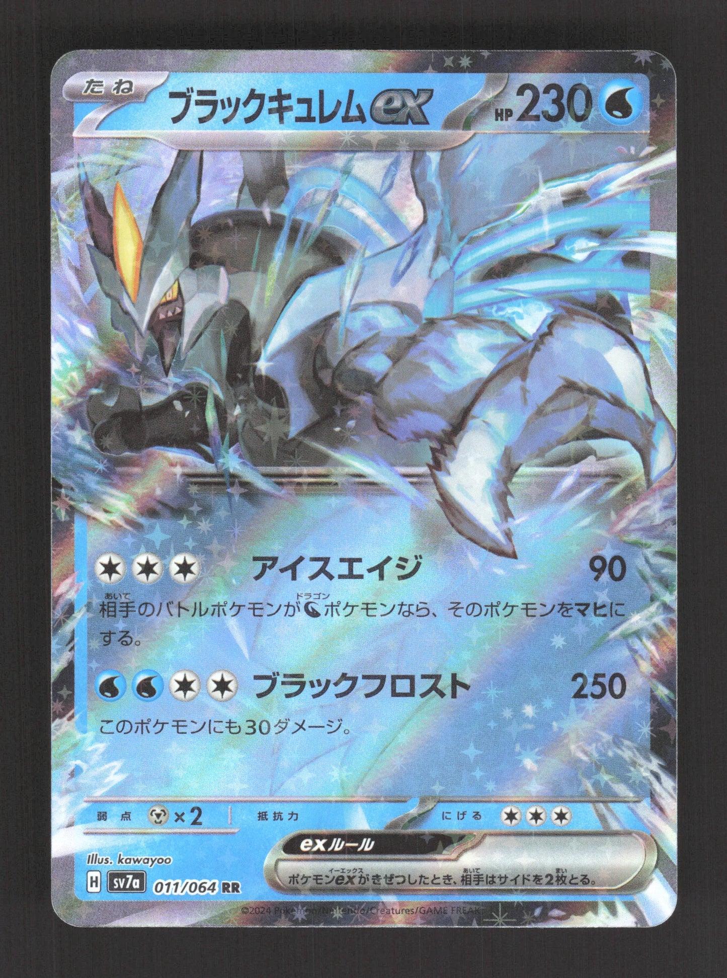 011/064 Kyurem Noir EX JP - Paradise Dragona