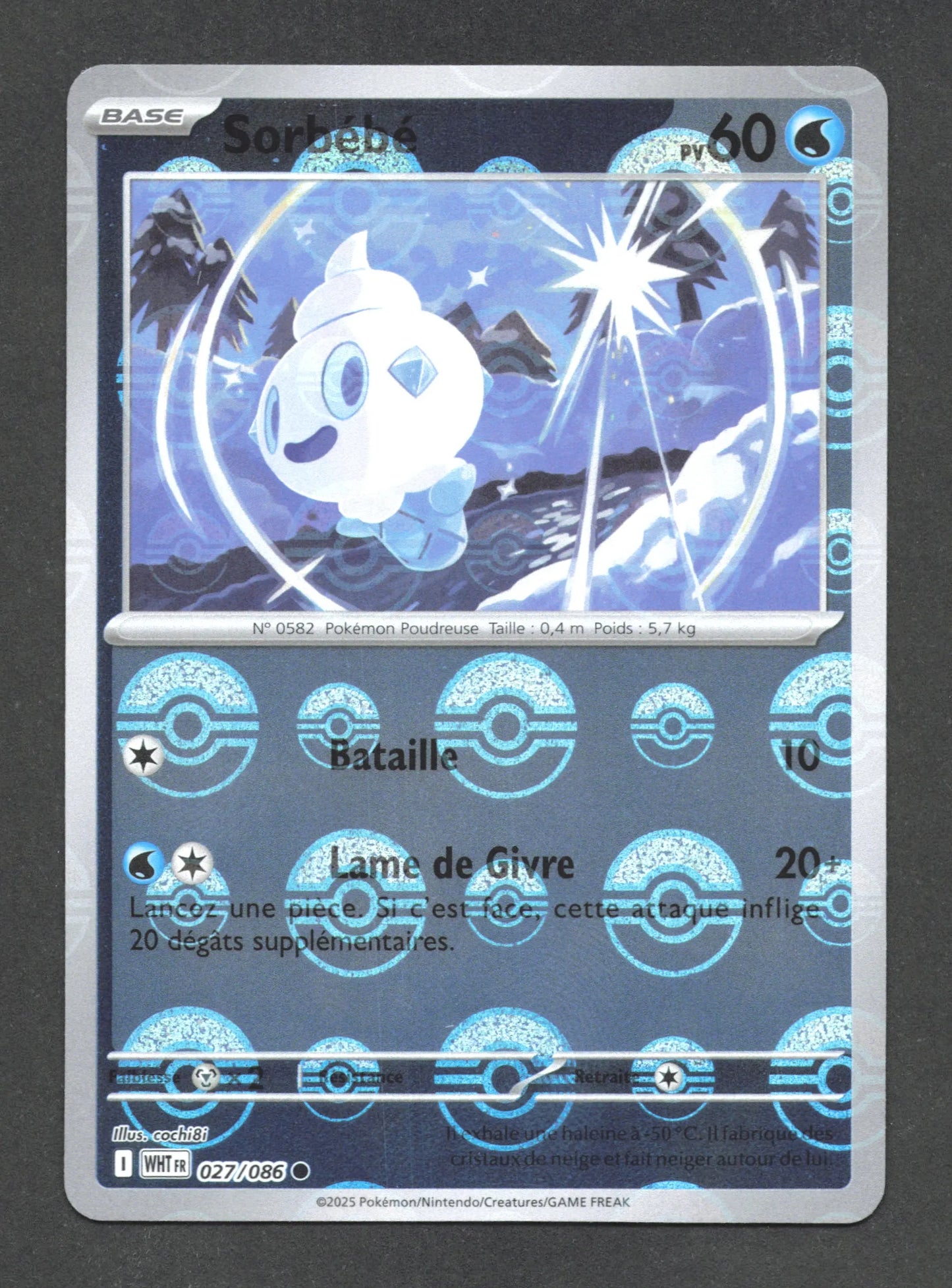 027/086 Sorbebe POKEBALL - Flamme Blanche - Pokeball