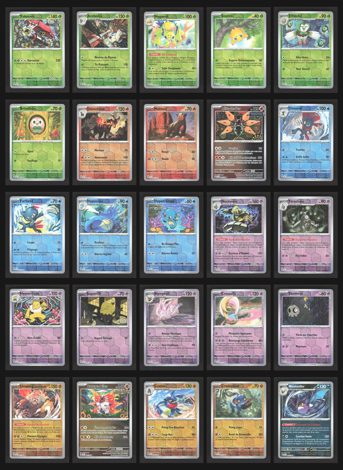 Lot de 54 Reverse EV6.5 (sans doublon)