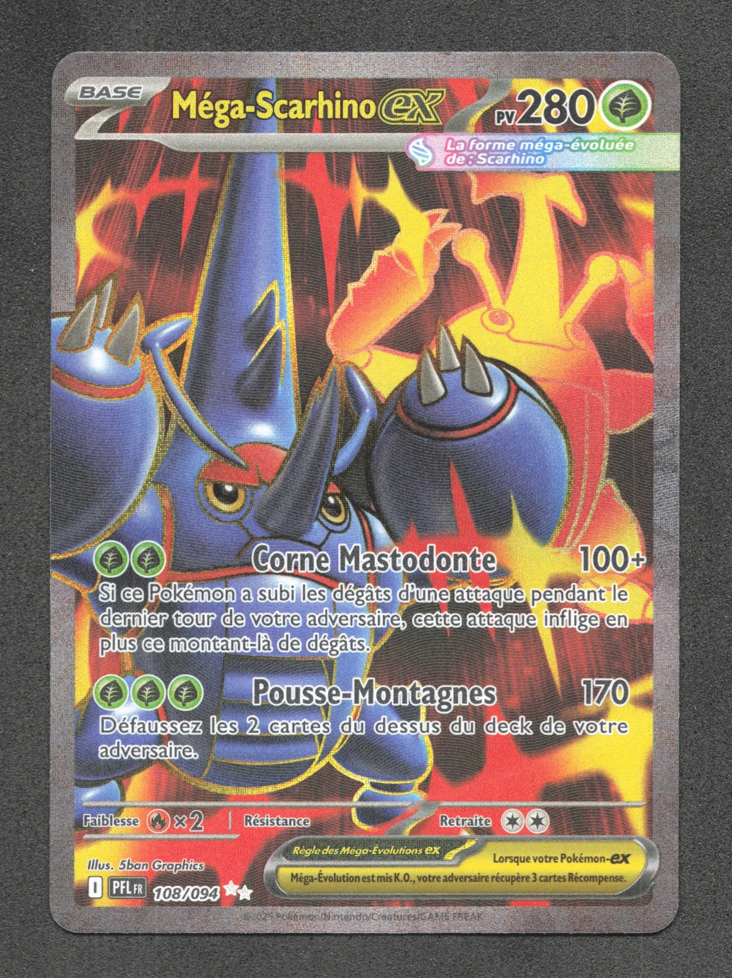 108/094 Mega Scarhino EX - Flammes Fantasmagoriques